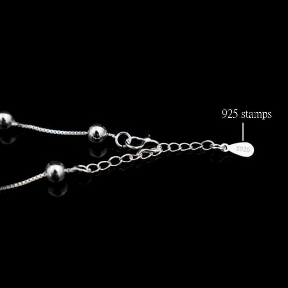 Hollow Heart Ball Pendant Bracelet - Picture 5 of 6